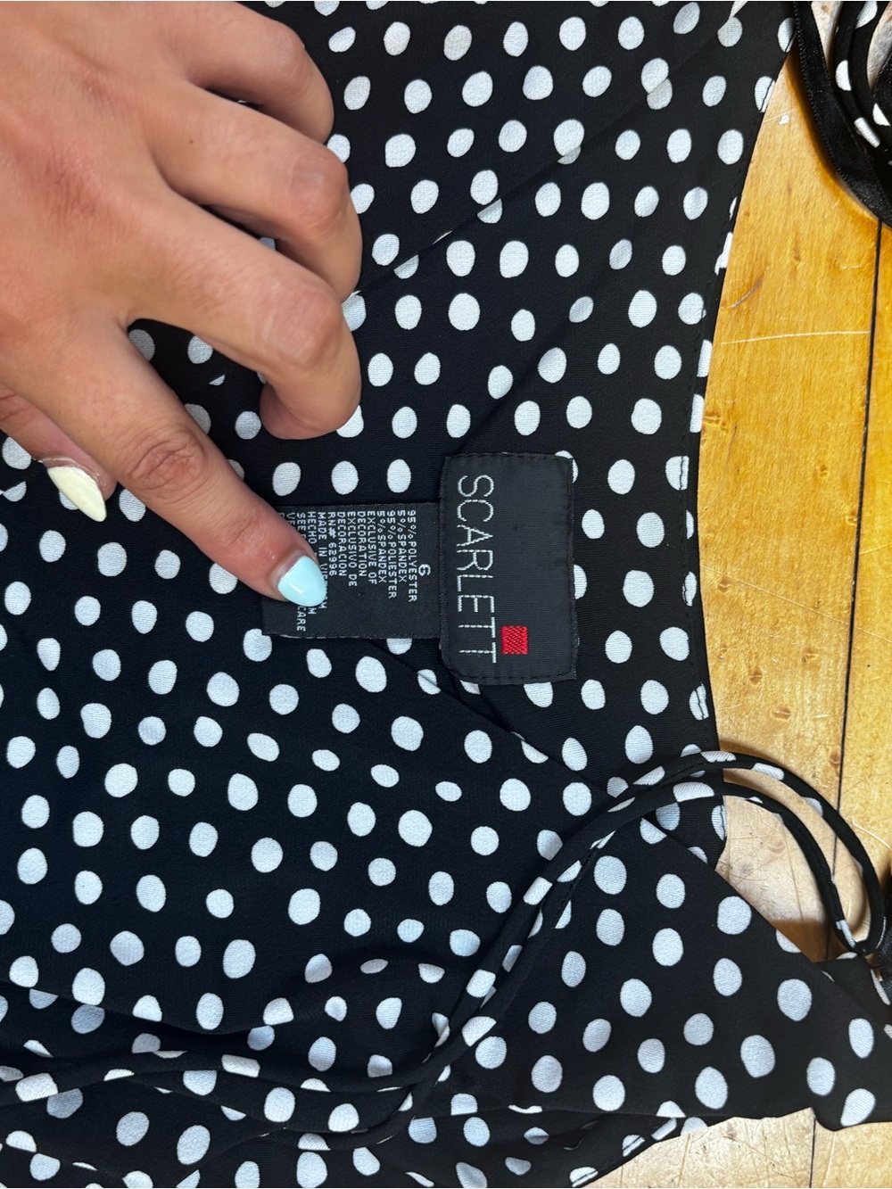 Scarlett Black and White Polka Dot Dress - Picture 3 of 3